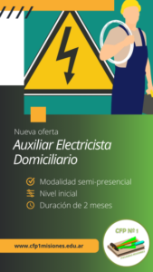 Auxiliar Electricista Domiciliario (Teléfono)
