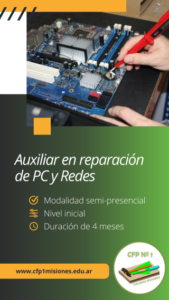 Auxiliar en Reparación de PC y Redes (Teléfono)